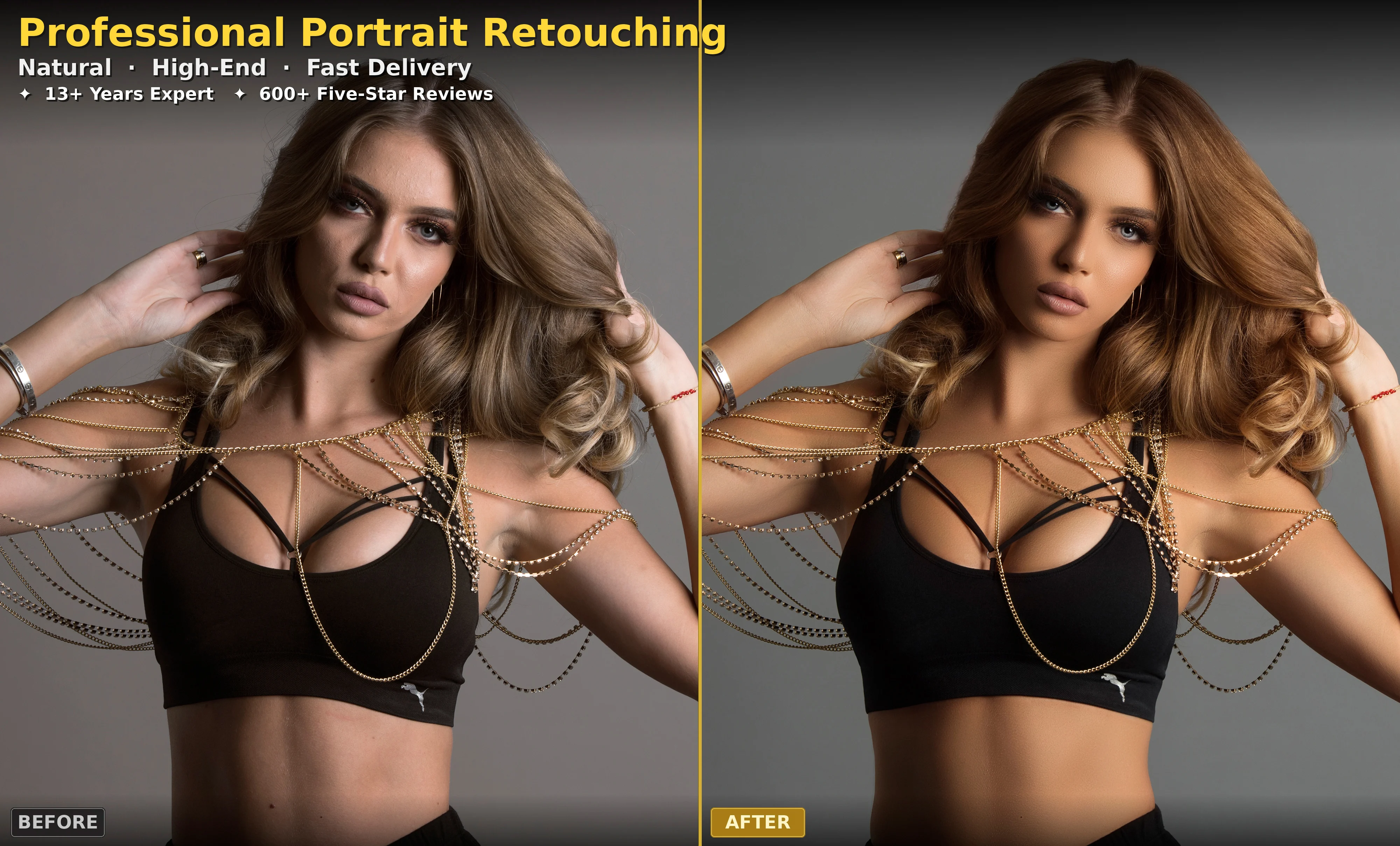 Product photo editing and ecommerce retouching example